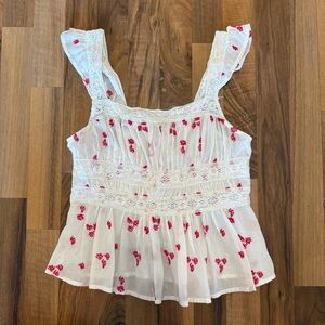 Free People Floral Tank Top